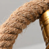 Retro Iron Rope Industrial Style Pendant Light