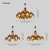 Vintage Industrial Cluster Pendant Light