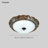 Carved Vintage Design Bedroom Ceiling Light - Clowas