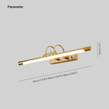 Luxury Brass Bathroom LED Wall Lights