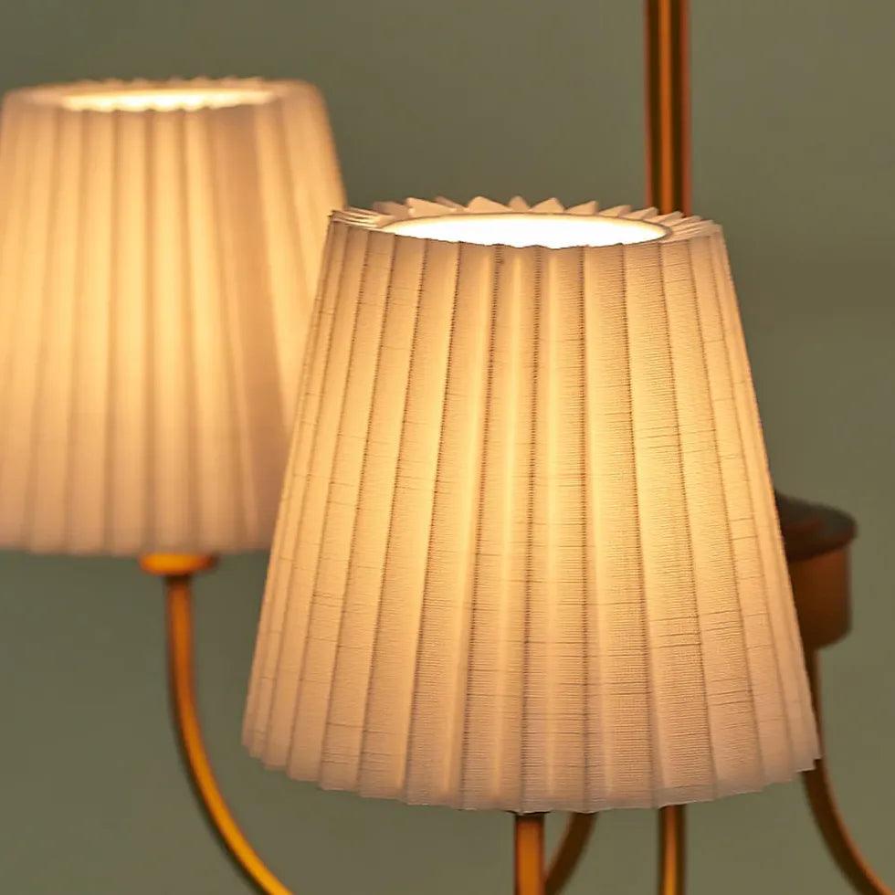 Fabric Lampshade Vintage LED Chandelier - Clowas