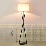Modern Black Tripod Floor Lamp with Iron