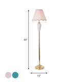 Blue Ceramic Corner Decorative Floor Lamp - Clowas