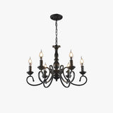 European Candle Holder Vintage Black Pendant Light - Clowas