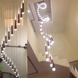 Nordic Rectangular Staircase Chandelier for Hallway