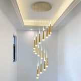 Nordic Rectangular Staircase Chandelier for Hallway
