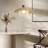 Light Wood Warm White Pendant Light - Clowas