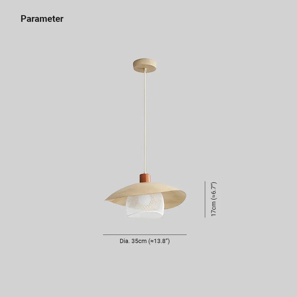 Light Wood Warm White Pendant Light - Clowas