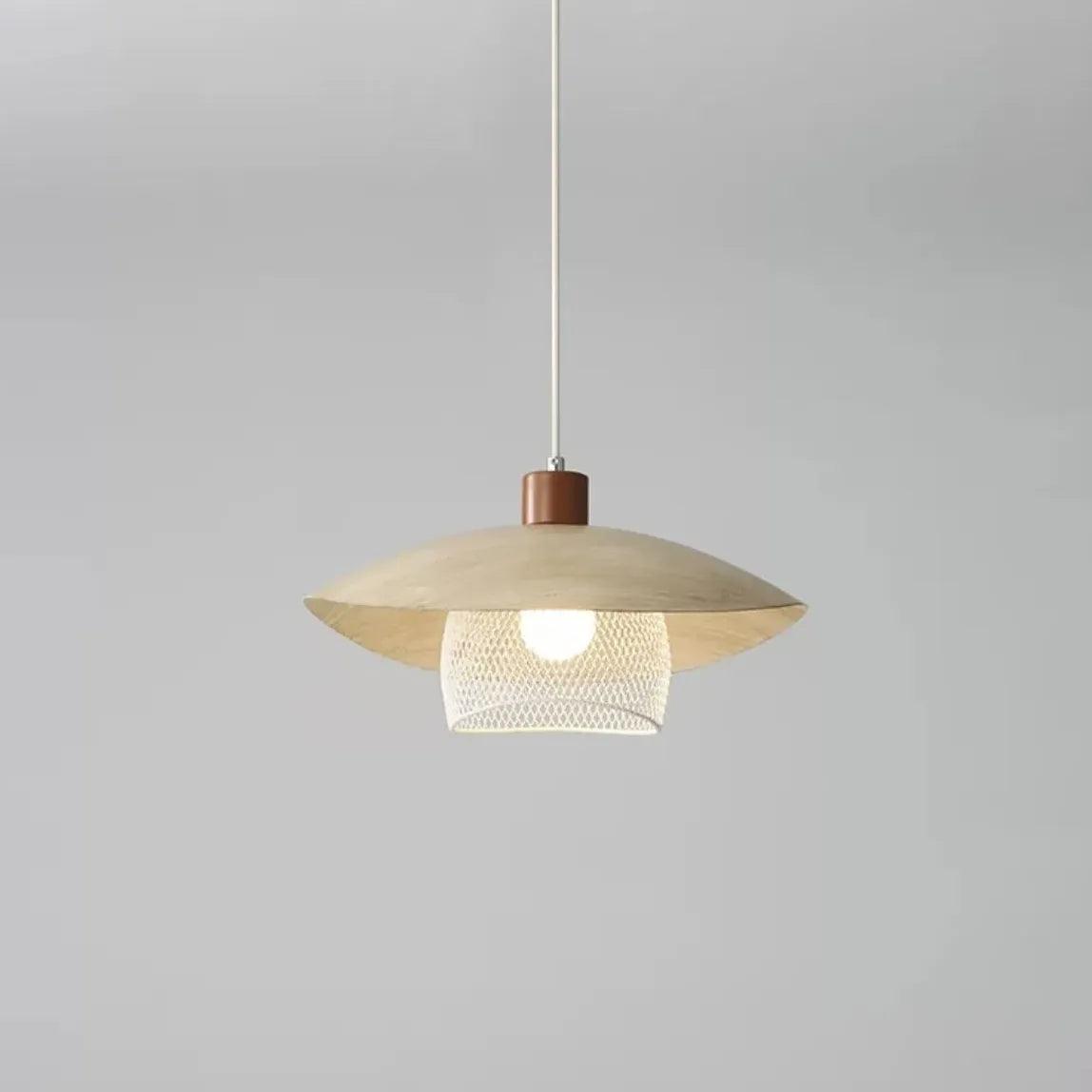Light Wood Warm White Pendant Light - Clowas