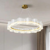 Wavy Ring Gold LED Pendant Light - Clowas