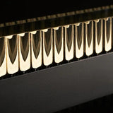 Black Simple Linear Lighting Pendant Lights
