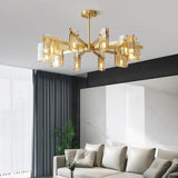 Gold Multi-Arm Bedroom Modern Chandelier - Clowas