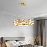 Gold Ring Frame Bedroom Pendant Light - Clowas