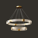 Acrylic Ring Gold LED Pendant Light - Clowas