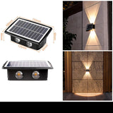 Solar Waterproof Up and Down Outdoor Wall Light for Porch