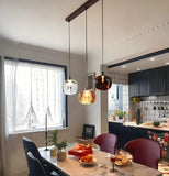 Modern Crystal Pendant Light Height Adjustable for Dining Rooms