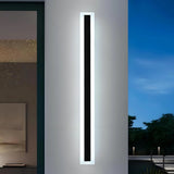 Outdoor Black Linear Wall Light Waterproof Motion Sensor for Porch