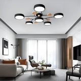 Nordic Style Disc LED Ceiling Light Dimmable Metal for Living Room