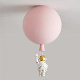Balloon Astronaut Ceiling Light for Children, Anti Glare