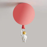 Balloon Astronaut Ceiling Light for Children, Anti Glare