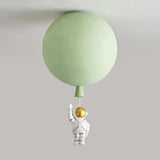 Balloon Astronaut Ceiling Light for Children, Anti Glare