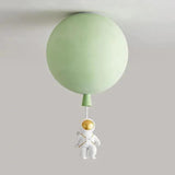 Balloon Astronaut Ceiling Light for Children, Anti Glare