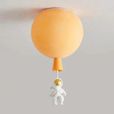 Balloon Astronaut Ceiling Light for Children, Anti Glare