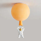 Balloon Astronaut Ceiling Light for Children, Anti Glare