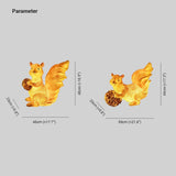 Resin Squirrel Outdoor Floor Lamps for Garden