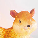 Resin Squirrel Outdoor Floor Lamps for Garden