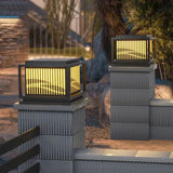 Fence Shape Vintage Led Outdoor Pillar Lights - Clowas