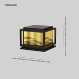 Fence Shape Vintage Led Outdoor Pillar Lights - Clowas