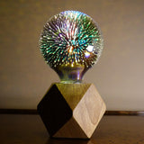 3D Fireworks Modern Crystal Table Lamp