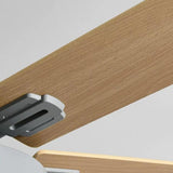 Nordic Silent Wooden Ceiling Fan With Light