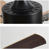 Five Leaf Wooden Vintage Restaurant Ceiling Fan Light - Clowas