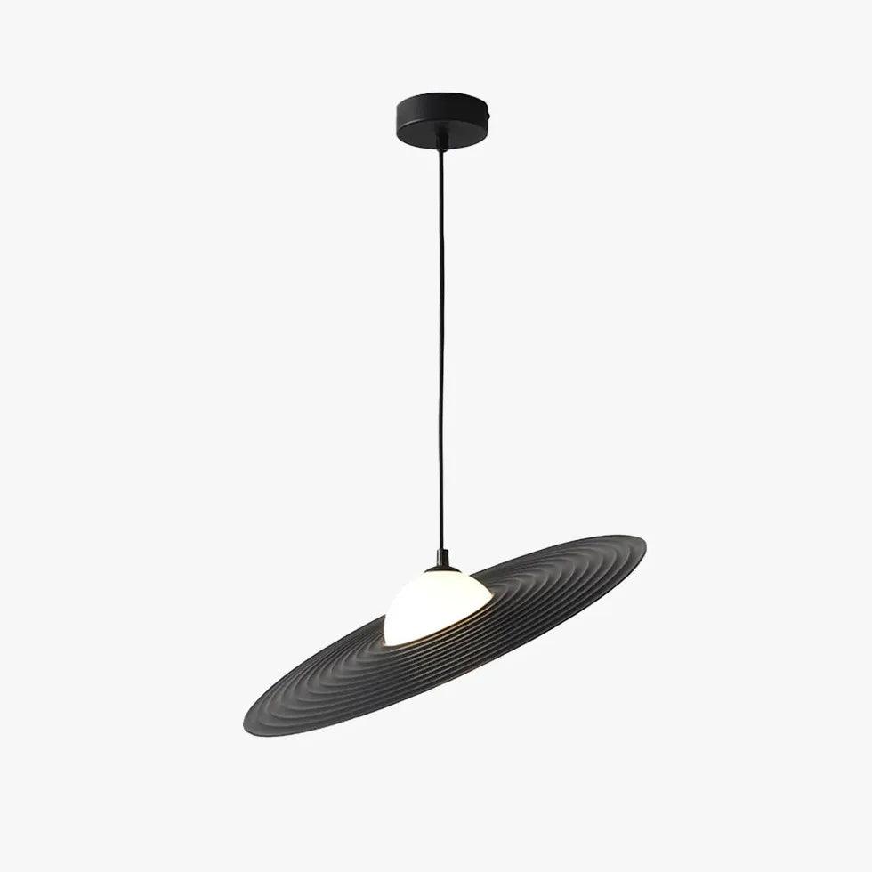 Flat Ring-shaped Lampshade White Dining Room Pendant Light - Clowas