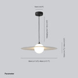 Flat Ring-shaped Lampshade White Dining Room Pendant Light - Clowas