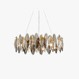 Flat Round Bedroom Crystal Chandelier - Clowas