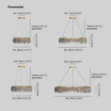 Flat Round Bedroom Crystal Chandelier - Clowas