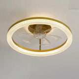 Floral Decor Bedroom Ceiling Fan Light - Clowas
