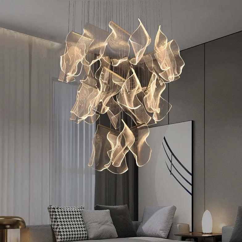 Flow Irregular Gold for Dining Room Chandelier - Clowas