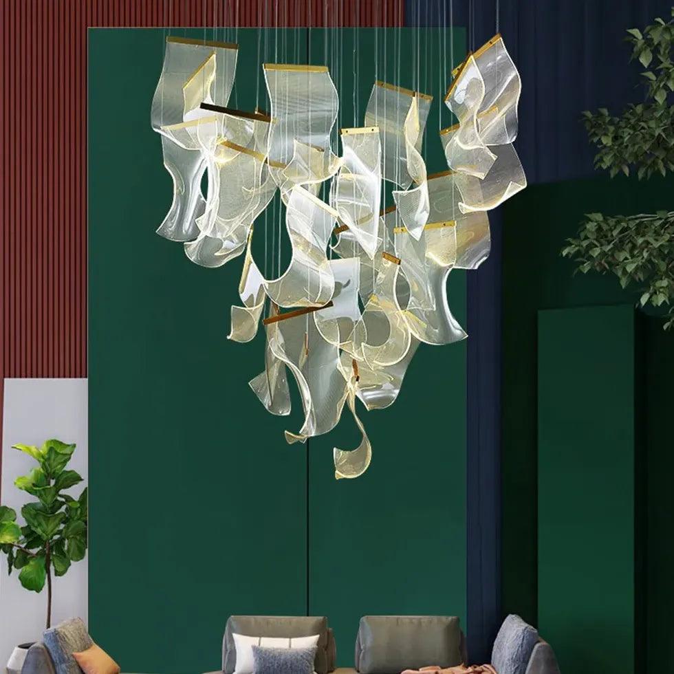 Flow Irregular Gold for Dining Room Chandelier - Clowas
