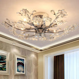 Flower Glass Modern Flush Ceiling Lights - Clowas