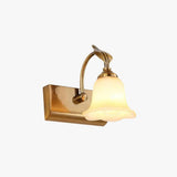 Cream Bellflower Vintage Sconce Light for Bathroom