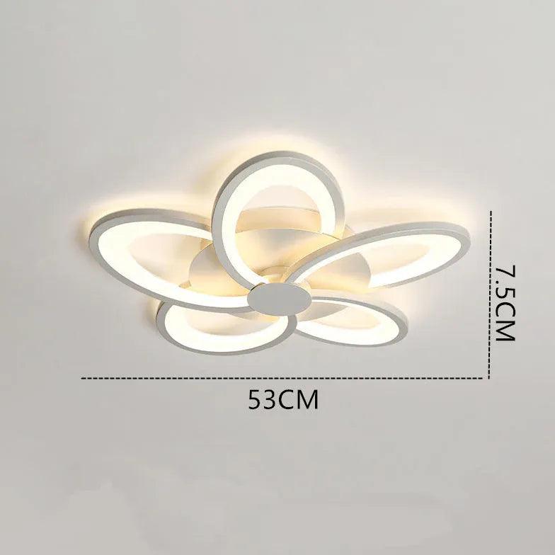 Flower-Shaped Modern White Bedroom Ceiling Light - Clowas