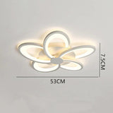 Flower-Shaped Modern White Bedroom Ceiling Light - Clowas