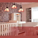 Vintage Colourful Petal Glass Pendant Light Fixture