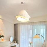 Cream Fabric Modern Pendant Lights For Dining Room