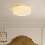 Folding Fan Bedroom White Flush Ceiling Lights - Clowas
