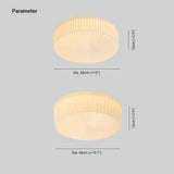 Folding Fan Bedroom White Flush Ceiling Lights - Clowas